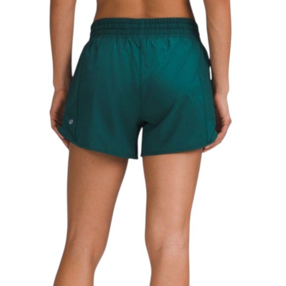 Lululemon Hotty Hot High-Rise Lined Short 4" Storm Teal - Picture 8 of 8
